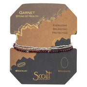Scout Curated Wears Delicate Stone Wrap- Garnet