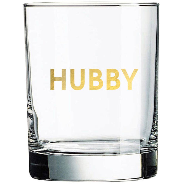 Hubby Rocks Glass
