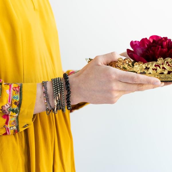 Scout Curated Wears Delicate Stone Wrap- Smoky Quartz Scout Curated Wears Delicate Stone Wrap- Smoky Quartz Bracelet