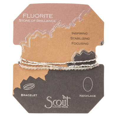 Scout Curated Wears Delicate Stone Wrap- Fluorite