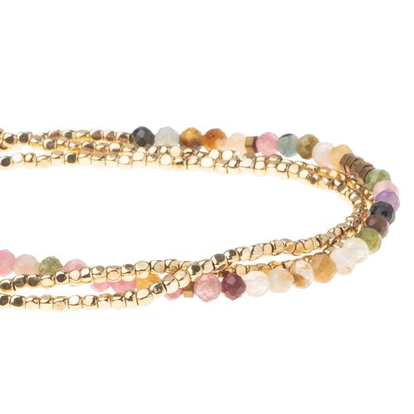 Scout Curated Wears Delicate Stone Wrap- Tourmaline/Gold Scout Curated Wears Delicate Stone Wrap- Tourmaline/Gold Bracelet