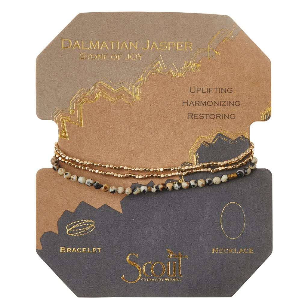 Scout Curated Wears Delicate Stone Wrap - Dalmatian Jasper Scout Curated Wears Delicate Stone Wrap - Dalmatian Jasper Bracelet