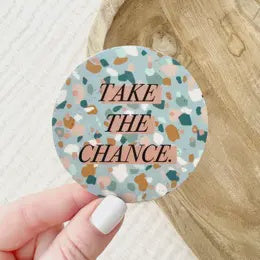 Take the Chance Terrazzo Sticker