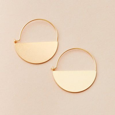 Refined Earring Collection - Lunar Hoops