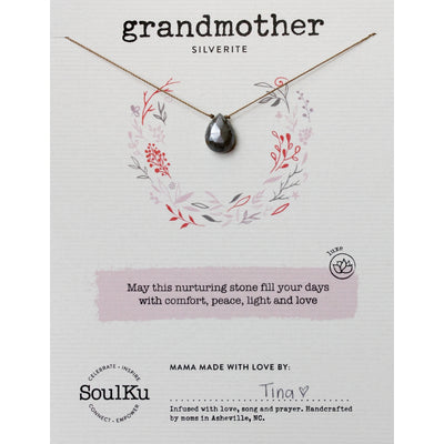 Soulku Silverite Luxe Necklace for Grandmother