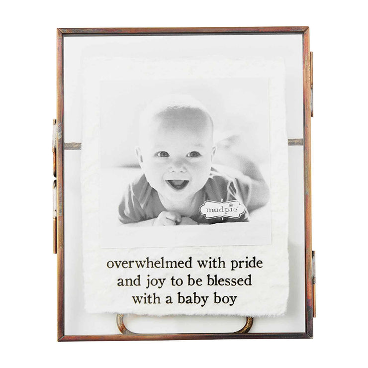 Baby Boy Glass Picture Frame