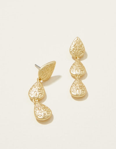 Penelope Linear Earrings Gold