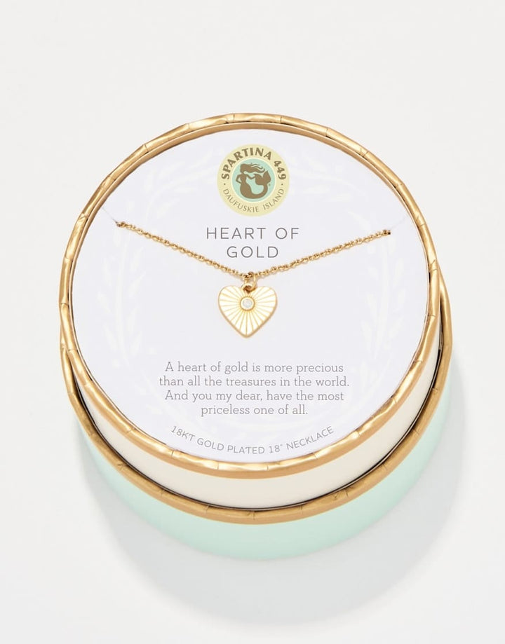 Spartina 449 Sea La Vie Heart of Gold Necklace
