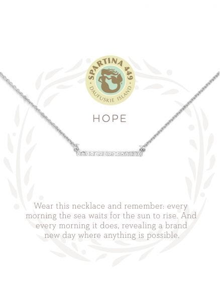 Spartina 449 Hope Bar Necklace Spartina 449 Hope Bar Necklace | Gold or Silver Gem Bar Necklaces
