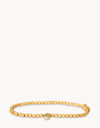 Oval Gold Stretch Bracelet