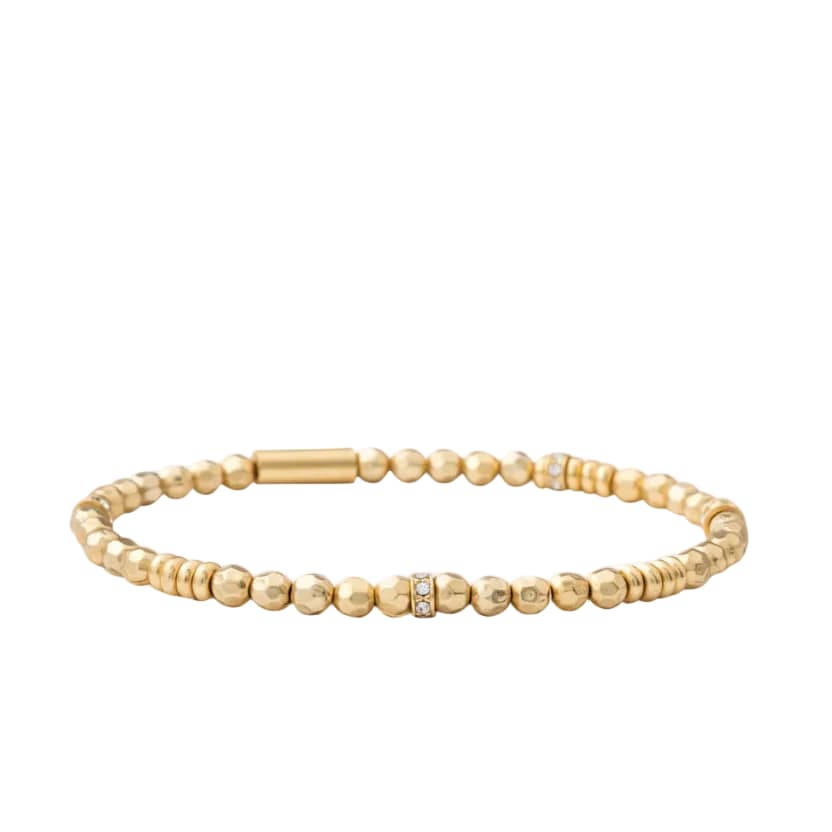 Spartina 449 Stretch Bracelet Faceted Gold