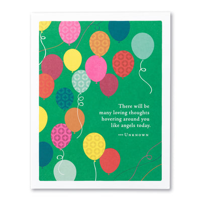 "There Will be Many Loving Thoughts" Birthday Card