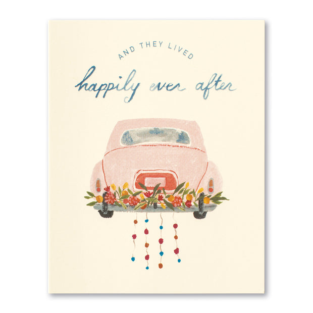 "And Then They Live Happily Ever After" - Wedding Card