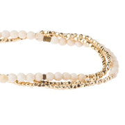 Scout Curated Wears Delicate Stone Wrap- White Fossil