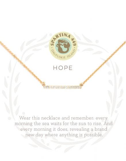 Spartina 449 Hope Bar Necklace Spartina 449 Hope Bar Necklace | Gold or Silver Gem Bar Necklaces
