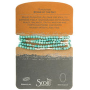Scout Curated Wears Stone Wrap- Turquoise/Silver