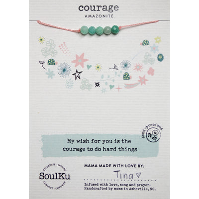 Amazonite Little Wishes Kids Necklace for Courage
