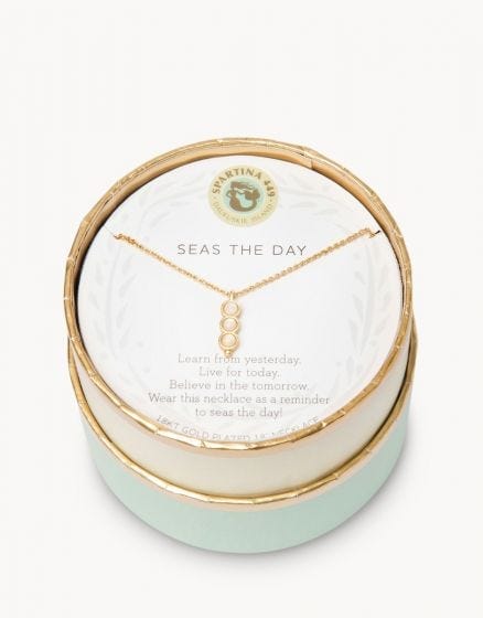Spartina 449 Sea La Vie Seas The Day Triple Opalescent Necklace