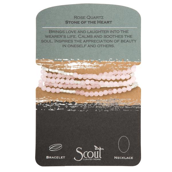 Scout Curated Wears Stone Wrap- Rose Quartz