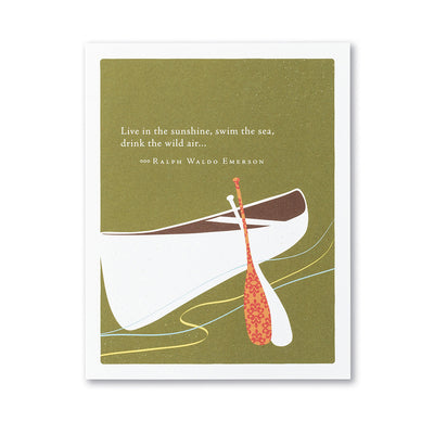 "Live in the Sunshine" Birthday Card