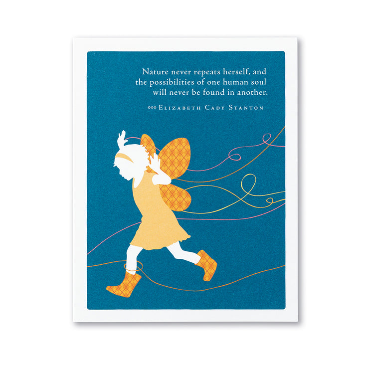 "Nature Never Repeats Herself" Birthday Card