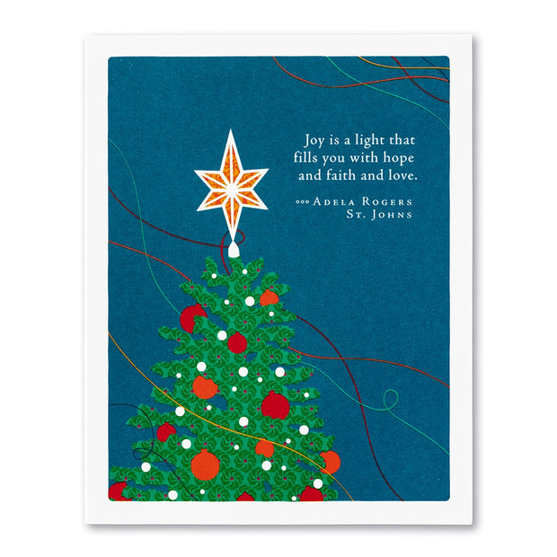 "Joy is a Light That Fills You" Holiday Card