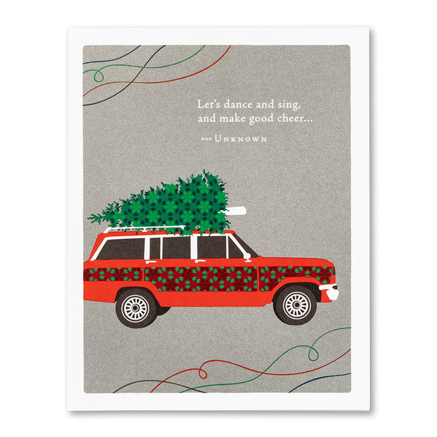 "Let's Dance and Sing, and Make Good Cheer" Holiday Card