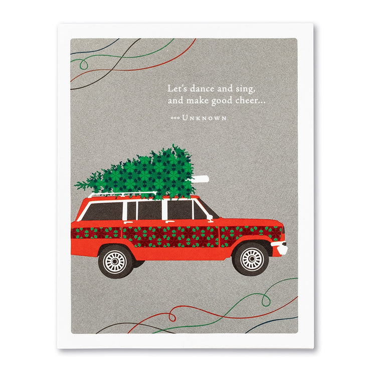 "Let's Dance and Sing, and Make Good Cheer" Holiday Card