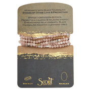 Scout Curated Wears Stone Wrap - Morganite & Black Tourmaline