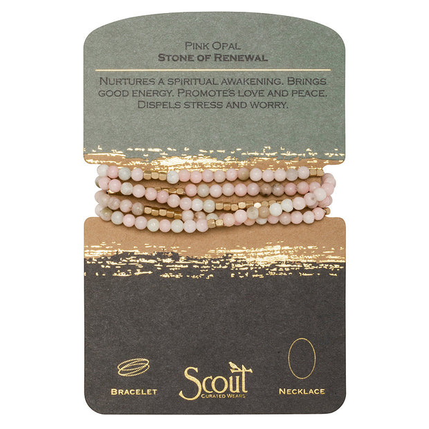 Scout Curated Wears Stone Wrap -Pink Opal