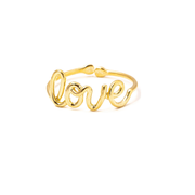 Love Scripted Ring