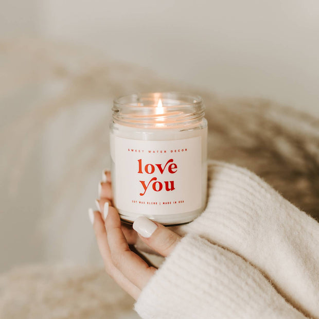 Love You Modern Candle
