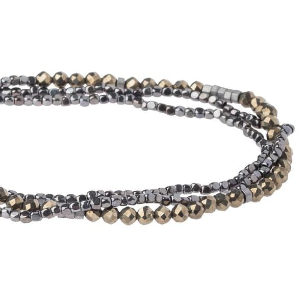 Scout Curated Wears Delicate Stone Wrap- Pyrite Scout Curated Wears Delicate Stone Wrap- Pyrite Bracelet