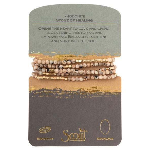 Scout Curated Wears Stone Wrap- Rhodonite