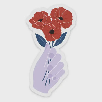 Taylor Swift Inspired Clear Poppies Sticker