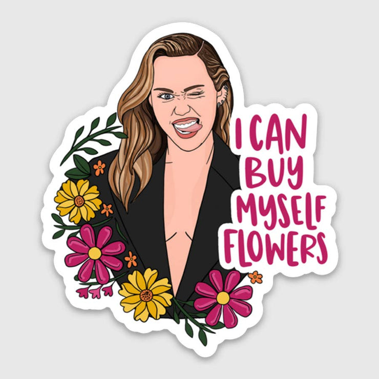 Miley  Flowers Sticker
