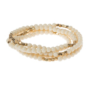 Scout Curated Wears Stone Wrap- White Fossil Jasper