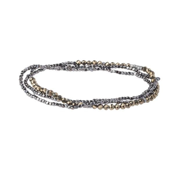 Scout Curated Wears Delicate Stone Wrap- Pyrite Scout Curated Wears Delicate Stone Wrap- Pyrite Bracelet