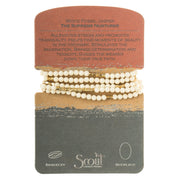 Scout Curated Wears Stone Wrap- White Fossil Jasper