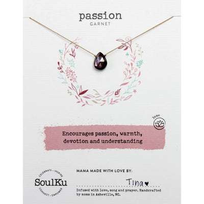 Soulku Garnet Luxe Necklace for Passion