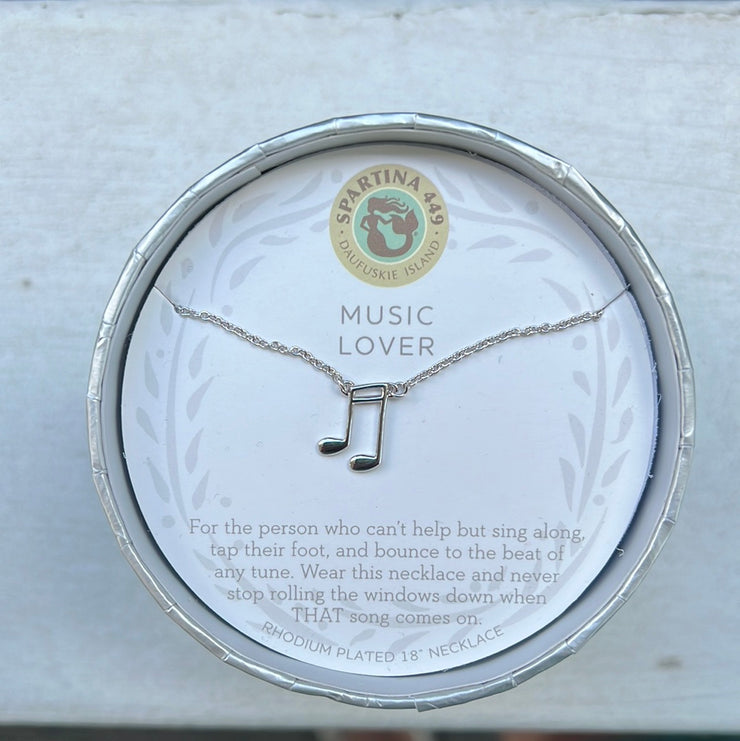 Music Lover Note Necklace