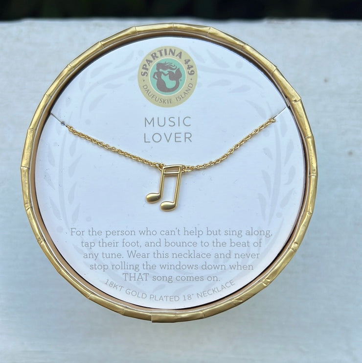 Music Lover Note Necklace