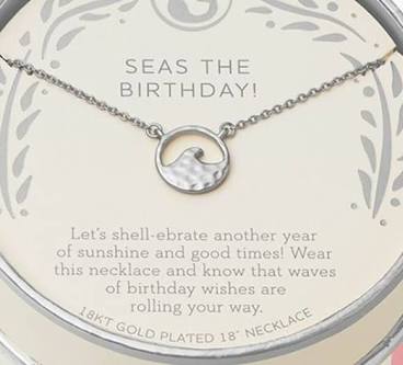 Sea La Vie Seas the Birthday Necklace