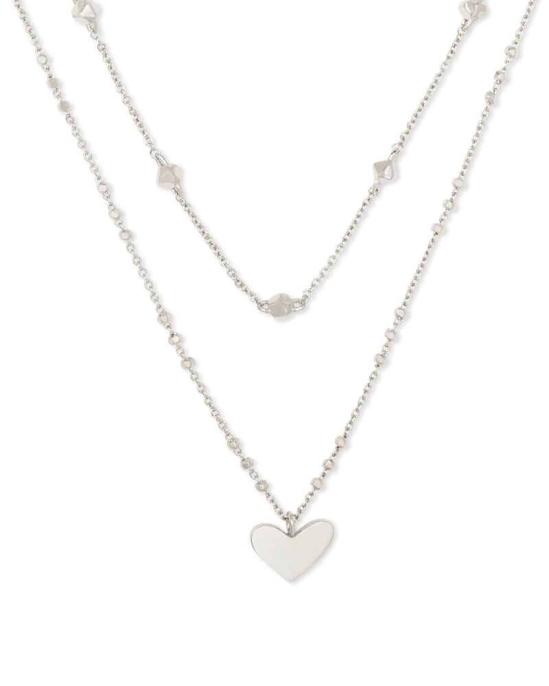 Ari Heart Multi-strand Necklace