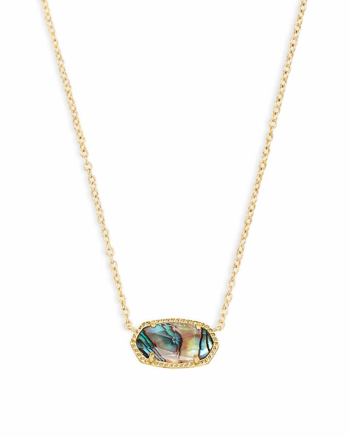 Kendra Scott Elisa Gold Pendant Necklace in Abalone Shell