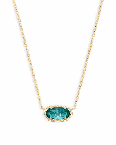 Elisa Gold Necklace in London Blue