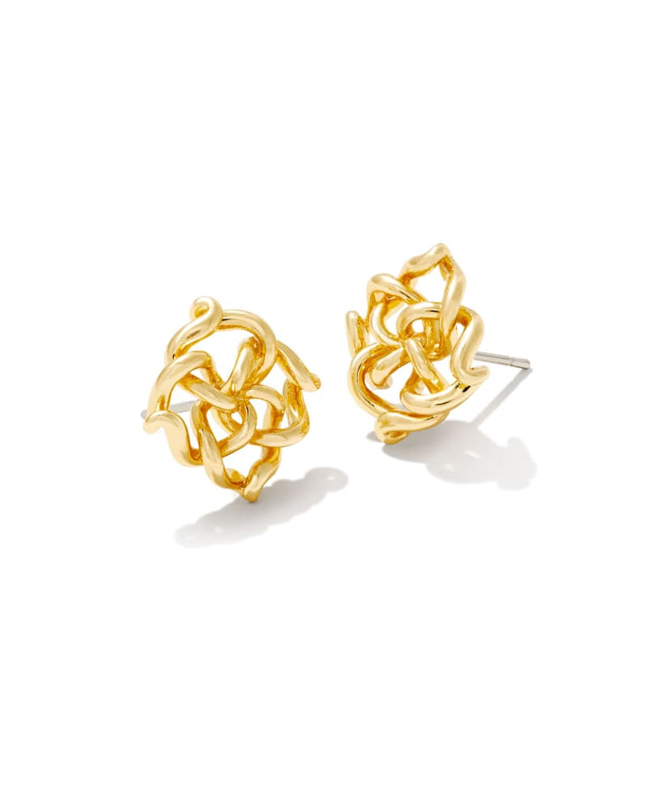 Kelly Stud Earrings in Gold