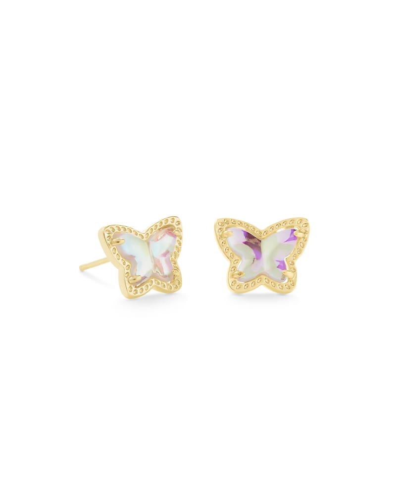 Lillia Butterfly Gold Stud Earrings
