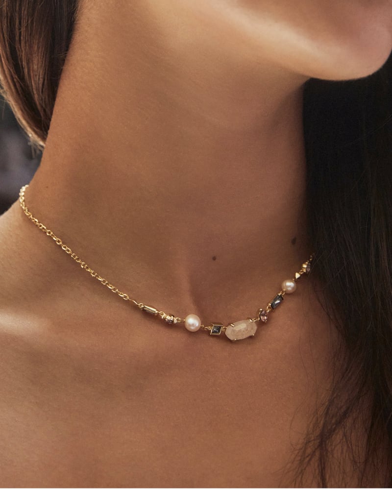 Madelyn Strand Necklace in Gold Neutral Mix