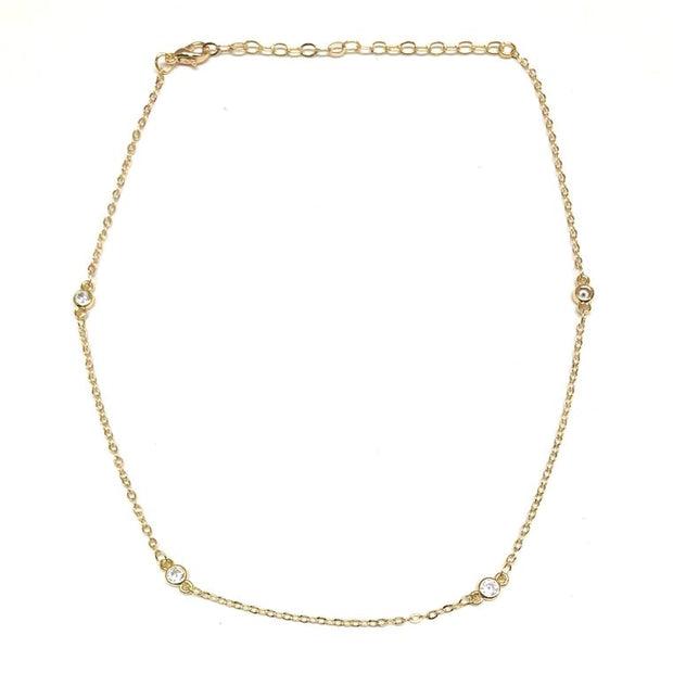 Kai Gold Crystal Waterproof Necklace
